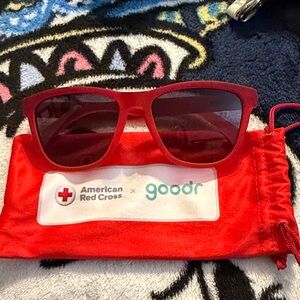 Adult limited edition American Red Cross Red Sunglasses